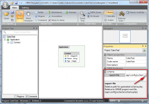 Export CakePHP schema file